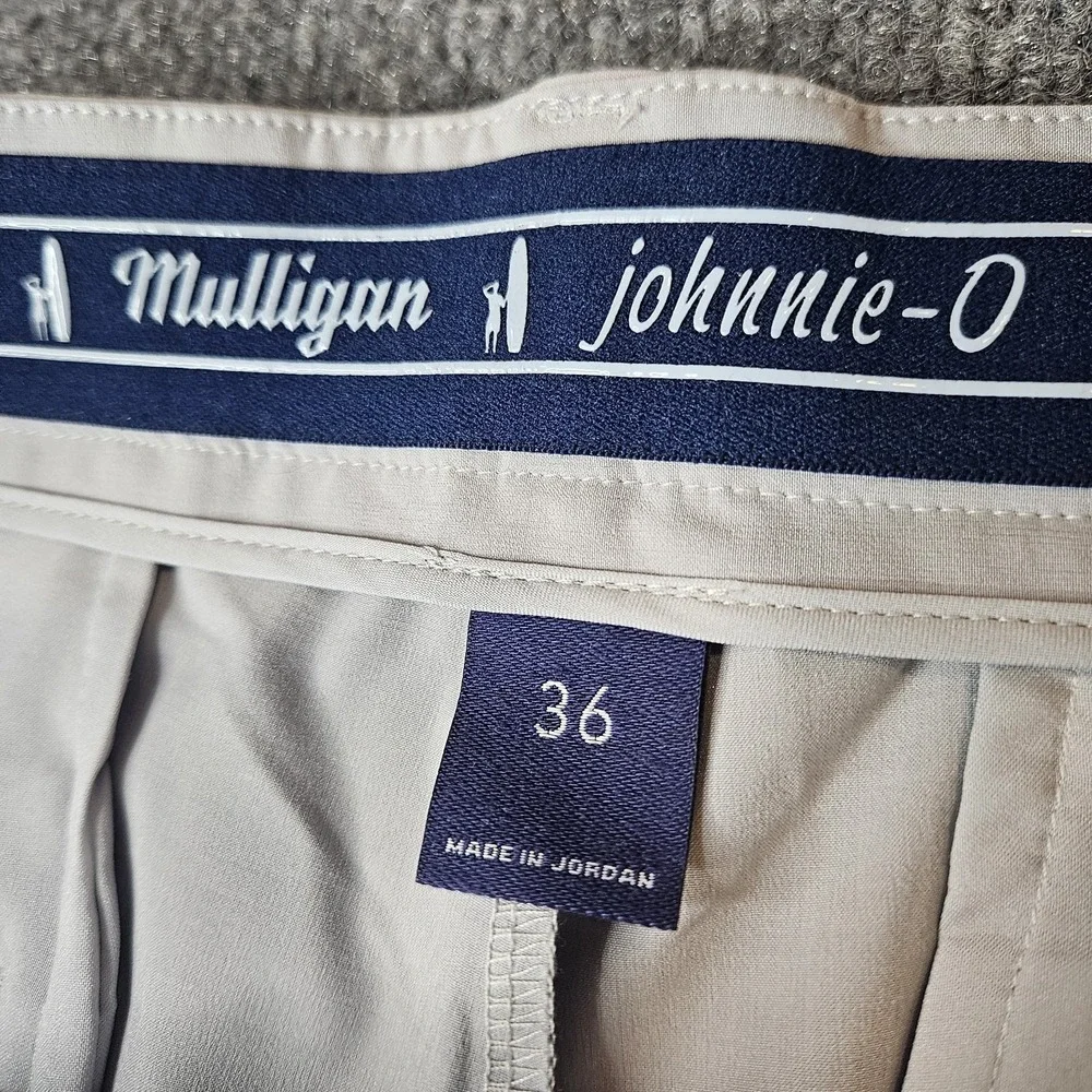 Johnnie O Men's Mulligan Shorts Size 36 Gray Golf Sports Athleisure